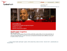 Tablet Screenshot of optifreight.cardinalhealth.com